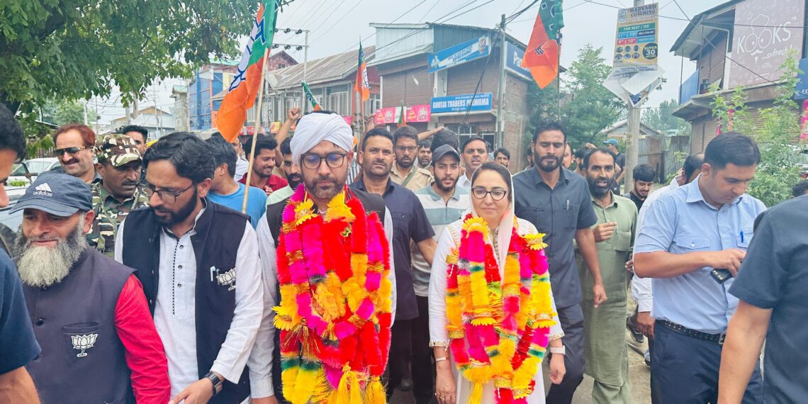 Anantnag, Pulwama & Shopian candidates of BJP file nominations in presence of Dr Darakhshan Andrabi