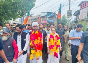 Anantnag, Pulwama & Shopian candidates of BJP file nominations in presence of Dr Darakhshan Andrabi