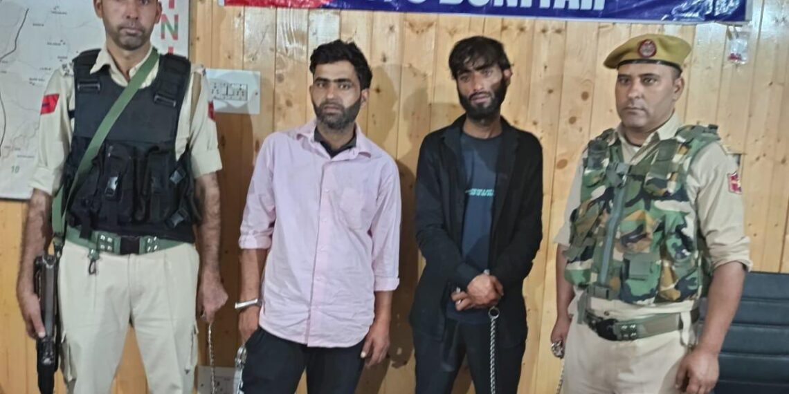 Police arrested 02 drug peddlers in Baramulla; Contraband substance recovered