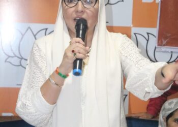 “BJP will emerge as the strongest political force in J&K during these elections”: Darakhshan in Rajpora rally