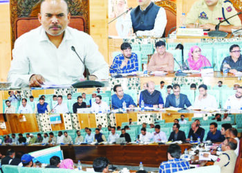 CEO visits Kulgam, reviews poll preparedness
