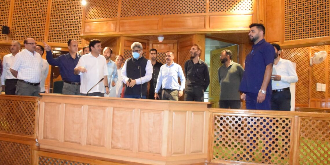 Atal Dulloo reviews progress of renovation of Assembly Complex Sgr