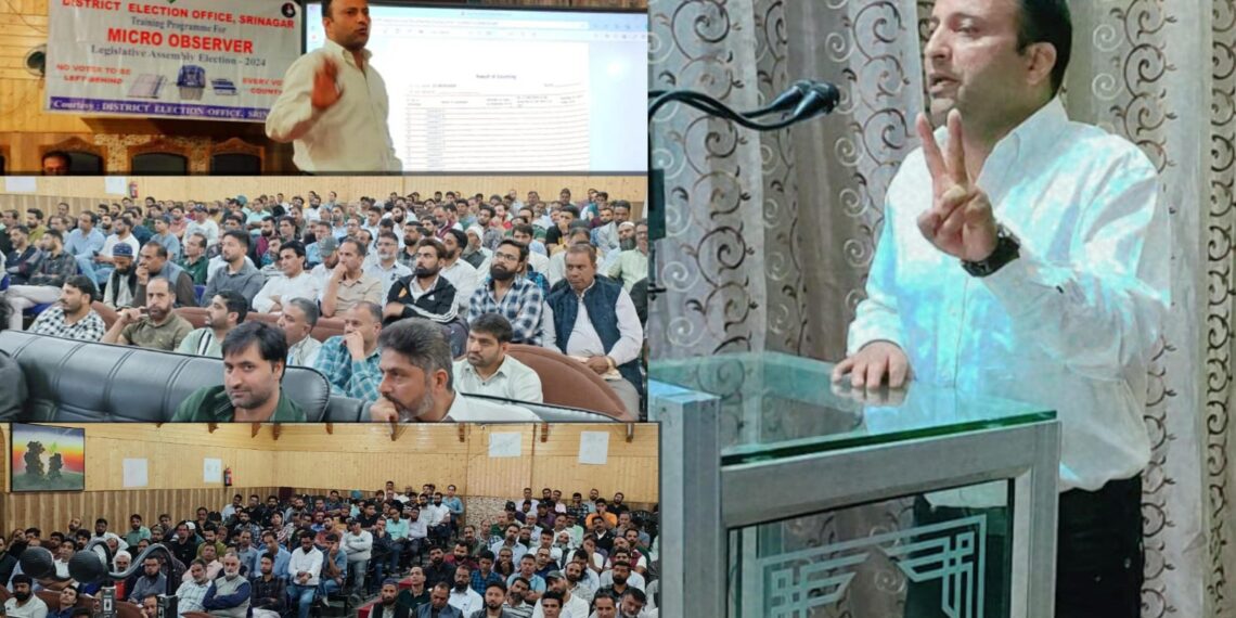 DEO Srinagar holds training for Counting Supervisors, Assistants, Micro-Observers