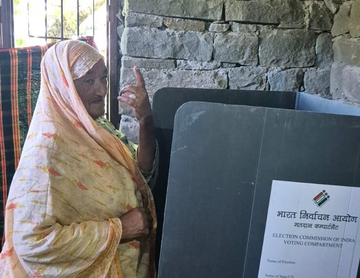 Home Voting records 96.90% polling  in District Rajouri