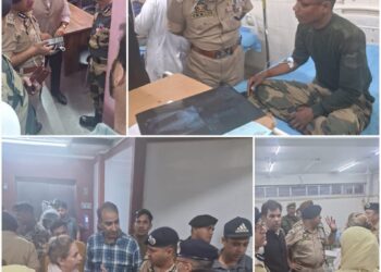 Top Police and BSF Officials Visit Injured Soldiers After Tragic Bus Accident