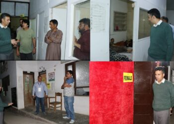 DEO Srinagar Bilal Mohi-Ud-Din Bhat inspects polling stations ahead of assembly polls