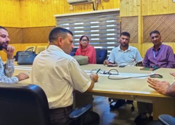 Nodal Officer MCMC Srinagar interacts with Constituency level Nodal Officers, briefs them about their role, responsibility