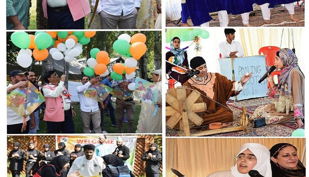 Zabarwan Park witnessed a vibrant display of Unity as thousands gathered for Mega Voter Awareness Event under SVEEP