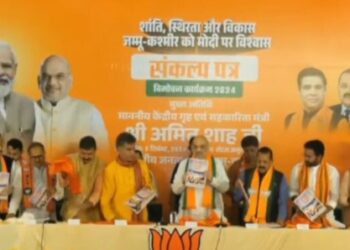 BJP releases J&K poll manifesto with 25 promises