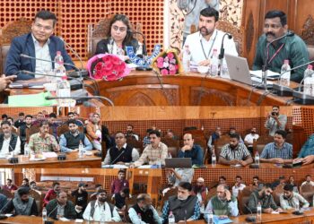 Election Observers conduct meeting with representatives of political parties & contesting candidates at Shopian
