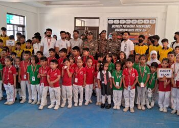 District Pulwama Taekwondo Championship 2024 Begins at Awantipora 