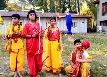 Dussehra Celebrated with Religious Fervour at Kheer Bhawani Temple in Gbl
