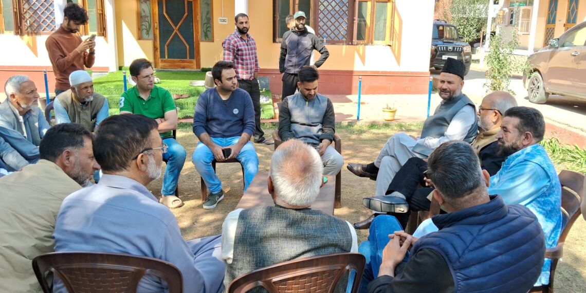 Naeem Akhtar, Waheed Para Congratulate Tral Seat Winner Rafiq Ahmad Naik