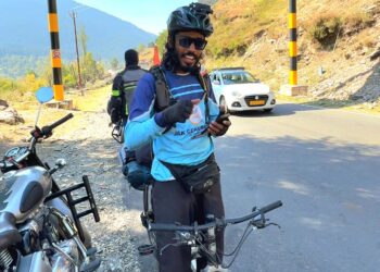 One Wheel, One Dream: Kerala’s Saneed on a 3600 km Bicycle Journey from Kanyakumari to Kashmir