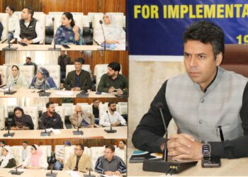 DC Srinagar presides over Capacity Building Program on implementation of Project YUVA