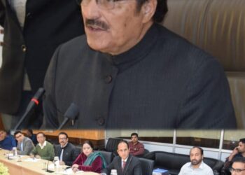 Speaker Pro-tem chairs meeting at Legislative Assembly Complex Srinagar