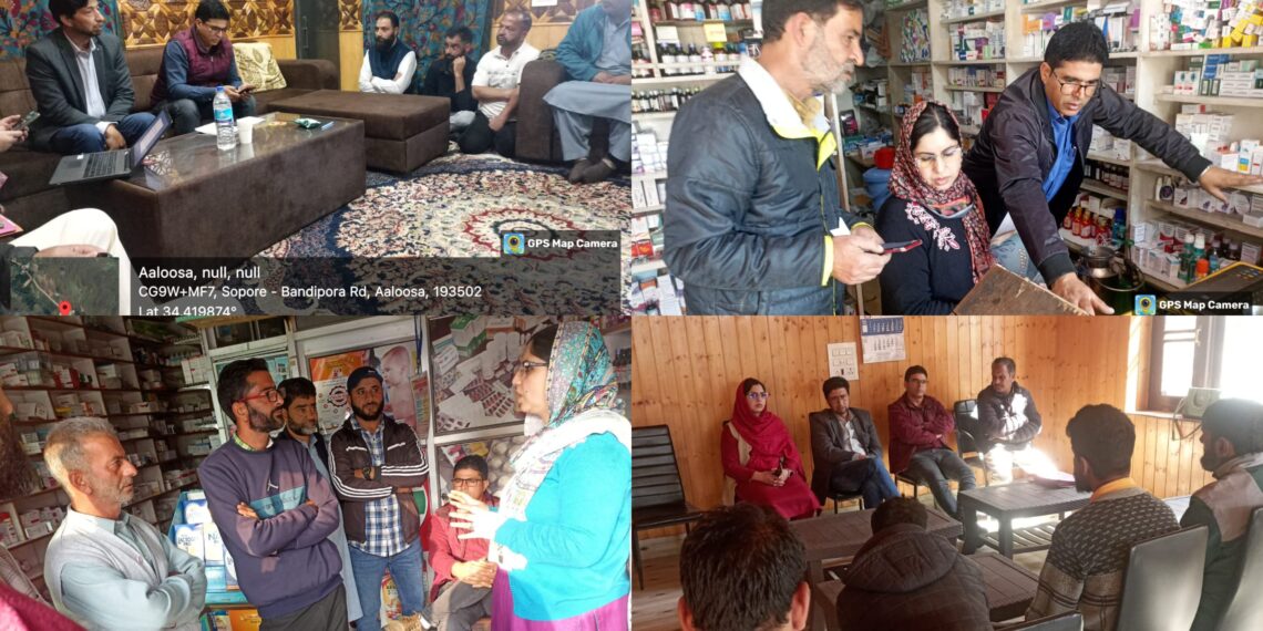 Drug control Ganderbal, Bandipora launch extensive drive to implement CCTV, computerized billing systems in chemist shops