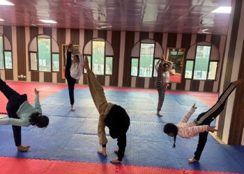 Residential coaching camp in Yogasana Sports underway at Srinagar 