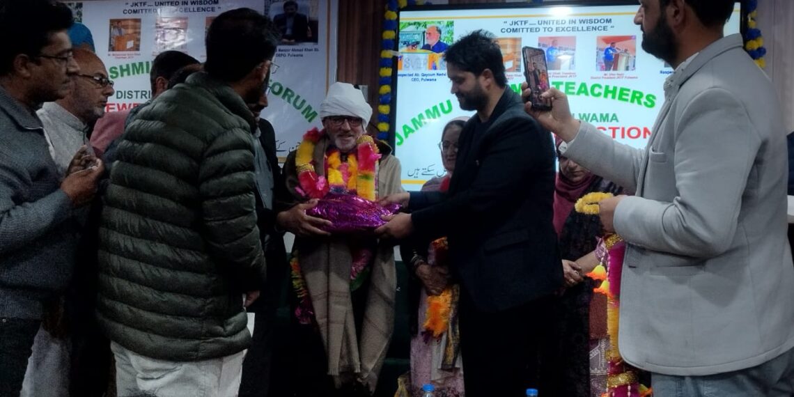 JKTF Pulwama Honors CEO Abdul Qayoom Nadvi in Historic Tribute to His Legacy of Excellence