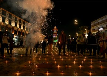 Diwali Lights Up Srinagar’s Iconic Clock Tower, Celebrating Peace and Unity