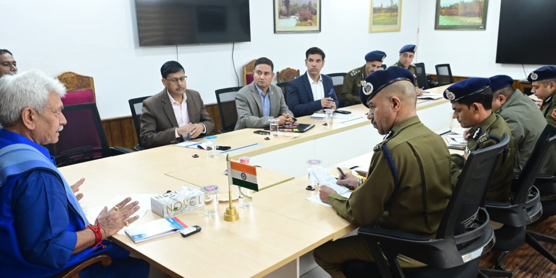 Lieutenant Governor, Shri Manoj Sinha held a review meeting in Srinagar today on security situation in Kashmir Division