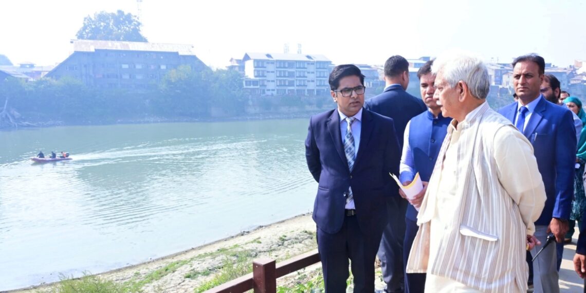 Lt Governor inspects progress of key infrastructure, Smart City projects of Srinagar