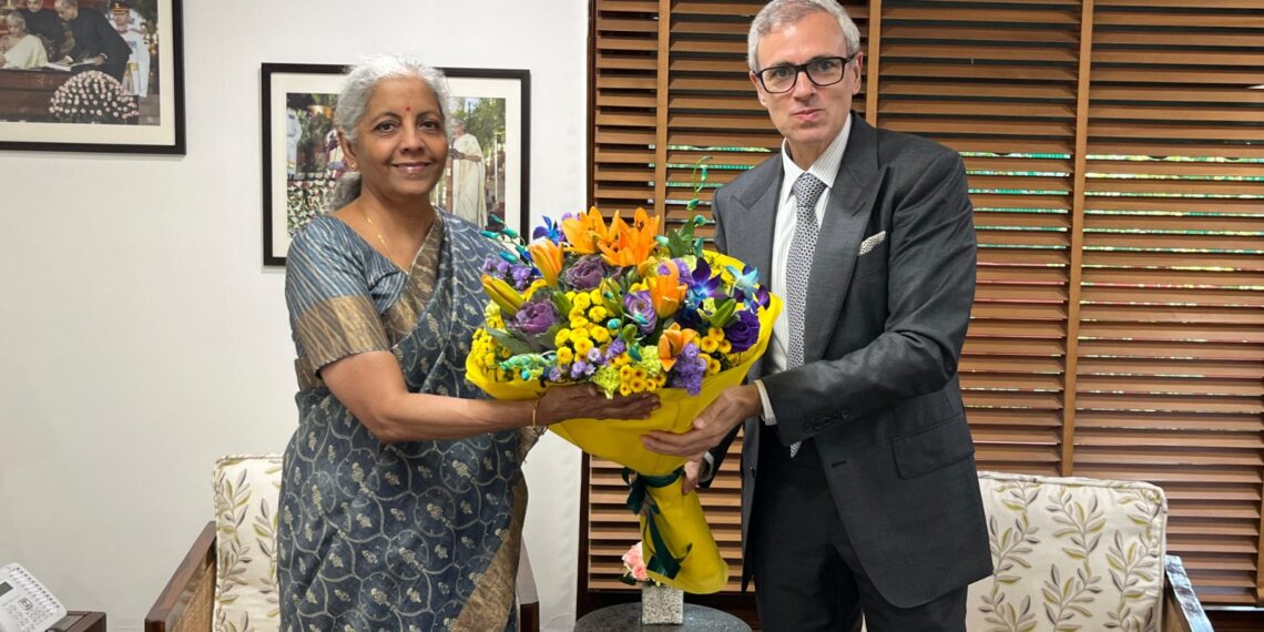 CM Omar Abdullah meets Finance Minister Sitharaman
