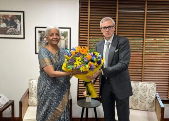 CM Omar Abdullah meets Finance Minister Sitharaman