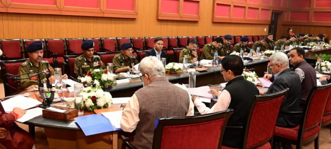 Lieutenant Governor Chairs DCs, SSPs Meeting on Security & Development Projects in Jammu Division