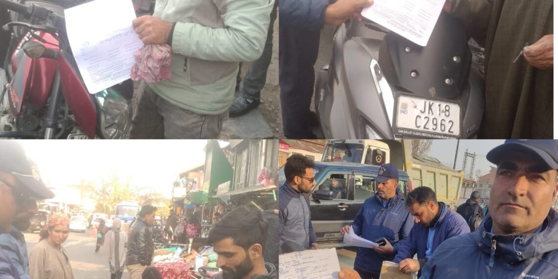 Massive drive against minor drivers, dozens 2-wheelers seized in Kulgam