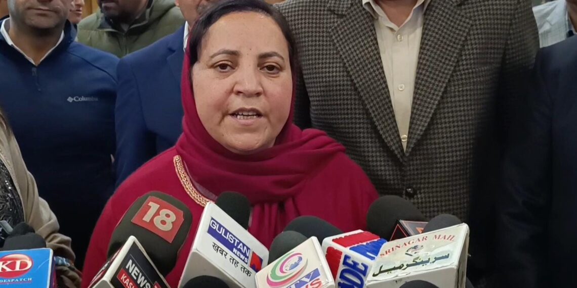 Education, Health Minister Sakina Itoo Reviews AIIMS Construction Progress in Awantipora