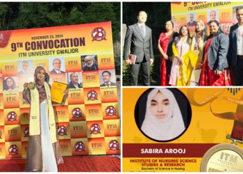 J&K’s Sabira Arooj Receives Gold Medal at ITM University Gwalior Convocation