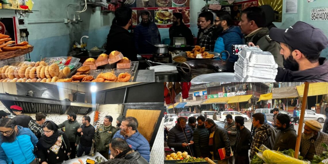Ganderbal: Admin, Police conduct market checking in Kangan