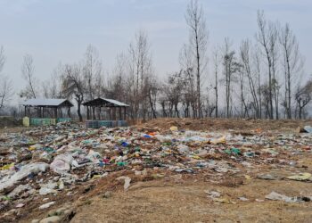 Garbage-Surrounded Segregation Sheds Causing Disturbance for Cricket Players in Tral’s Rathsuna Village