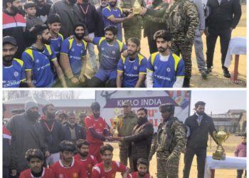 Shaheed Naseer Ahmed Rather Volleyball Tournament Held in Tahab, Pulwama