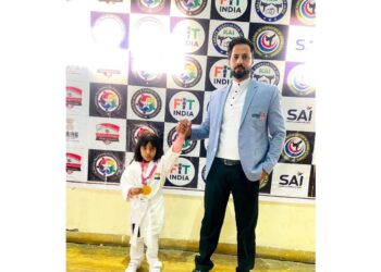4-Year-Old Mahira Nawaz of BOMIS Pampore Wins Gold at North India Karate Championship