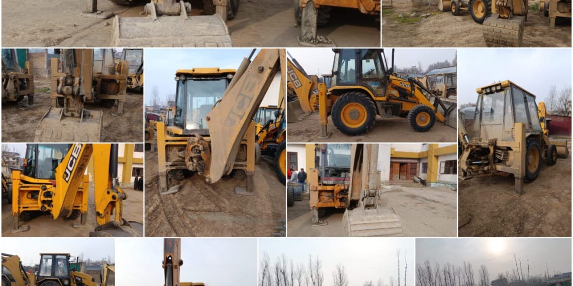 11 JCB among 17 vehicles seized for illegal mining in Kulgam: Police