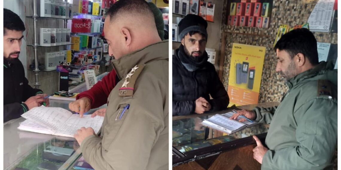 Awantipora Police Launch Verification Drive on SIM Vendors
