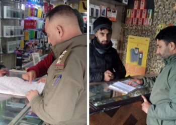 Awantipora Police Launch Verification Drive on SIM Vendors
