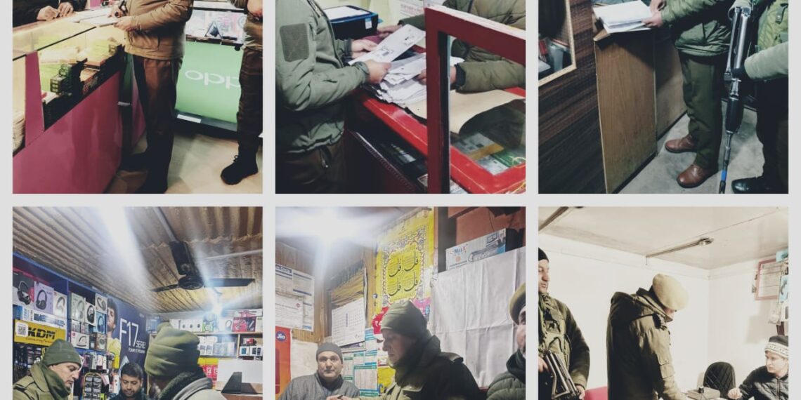 District Police Ganderbal Launches Verification drive on Sim Vendors