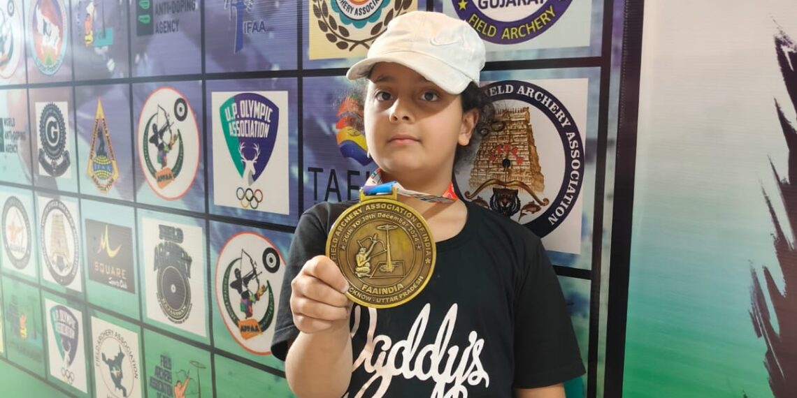 9-Year-Old Girl from Lasjan Shines at Archery National Championship