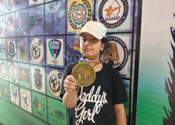 9-Year-Old Girl from Lasjan Shines at Archery National Championship