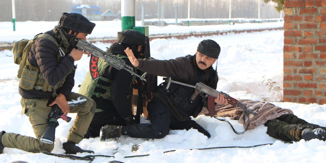 Ahead of Delhi-Srinagar railway connectivity, Kulgam police conduct mock drill at Qazigund Railway Station