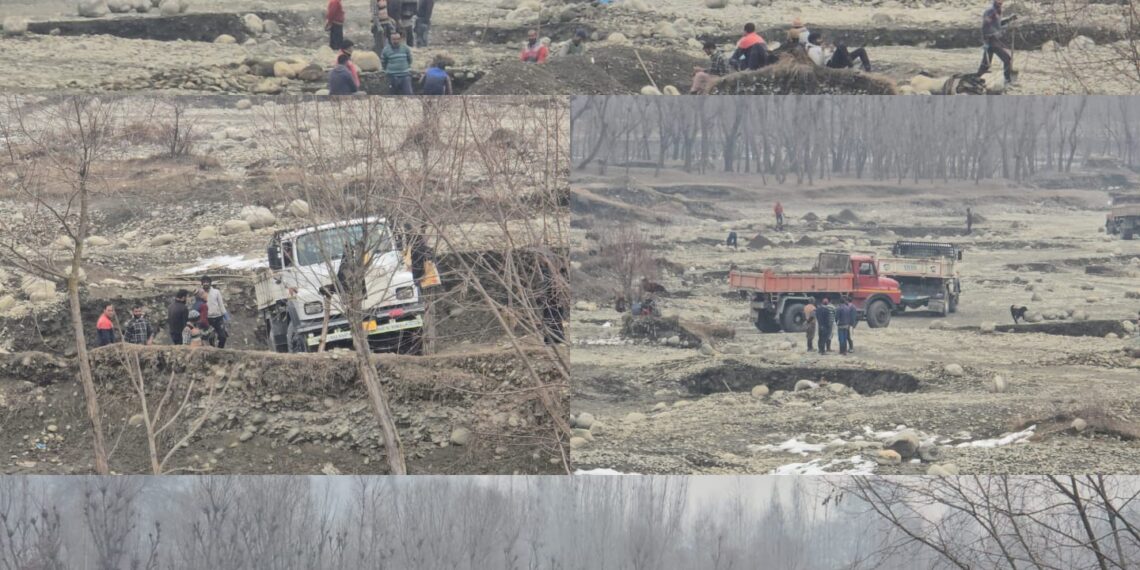Illegal Mining Thrives in Nallah Sindh, Ganderbal: Locals and Environmentalists Raise Alarm Over Unchecked Extraction