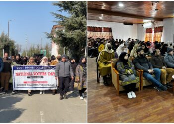 Govt. Degree College Tral Celebrates National Voters Day with Enthusiastic Participation