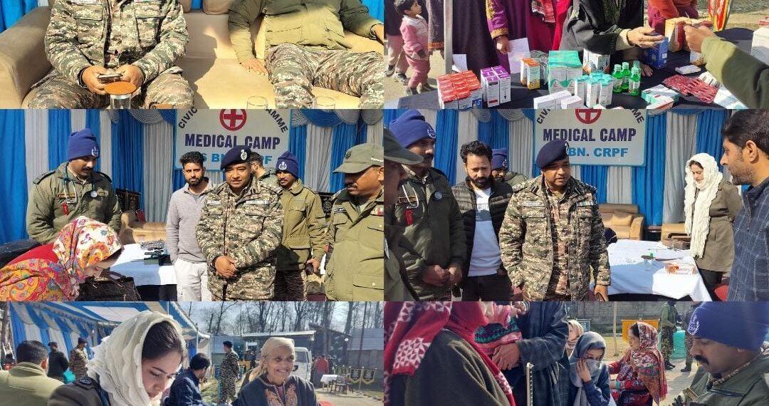 CRPF 46BN organises free medical for underprivileged people at Akhran