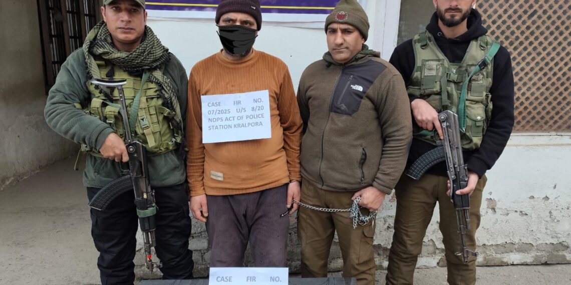 Kupwara Police Apprehends Drug Peddler, Recovers Contraband Substance