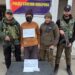 Kupwara Police Apprehends Drug Peddler, Recovers Contraband Substance