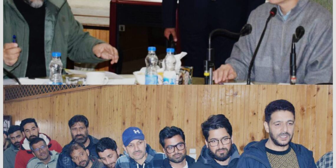 Ganderbal Press Association Delegation Led by President Ayaz Sofi Meets Chief Minister Omar Abdullah