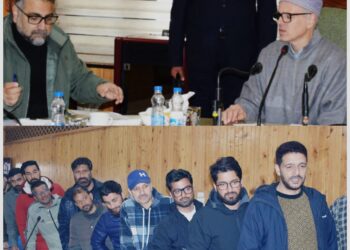 Ganderbal Press Association Delegation Led by President Ayaz Sofi Meets Chief Minister Omar Abdullah